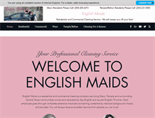 Tablet Screenshot of englishmaids.biz